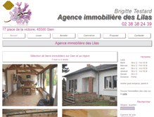 Tablet Screenshot of agence-immobiliere-des-lilas.com